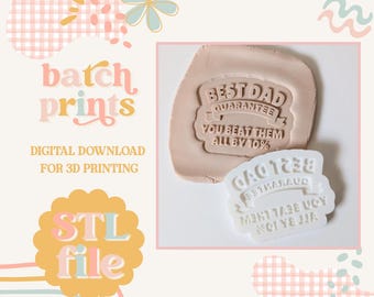 Best Dad Guarantee - Cookie stamp STL file