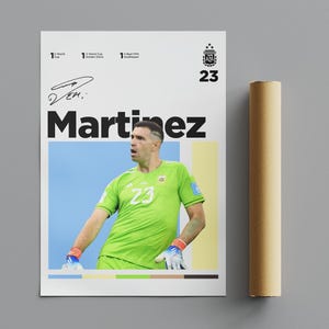 Emiliano Martínez Poster, Minimalist Poster, Sports Poster, Wall Art, Wall Decor, Premium Matte Vertical Posters, 4K Quality