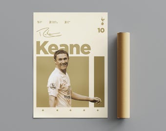 Robbie Keane Poster, Minimalist Poster, Sports Poster, Wall Art, Wall Decor, Premium Matte Vertical Posters, 4K Quality