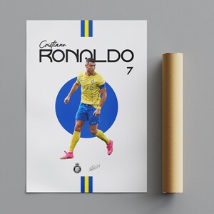 Cristiano Ronaldo Poster, Minimalist Poster, Sports Poster, Wall Art, Wall Decor, Premium Matte Vertical Posters, 4K Quality