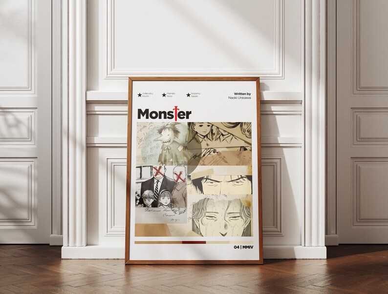 Poster Monster Collection Monster Poster , Anime Poster, Wall Art, Minimalist Poster, Premium ...
