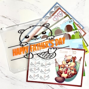 A5 Savings Challenge| Set of 7|  Scratch Off Cards| Save 300+|Budgeting System Cash Stuffing | Sinking Funds| Father’s Day Savings Challenge