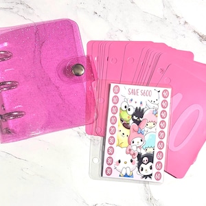 Pink Savings Challenge|Micro Binder| Mini Pink Binder|Save 600|Budgeting System |Cash Stuffing| Sinking Funds|Pink Mini Envelopes|PVC Binder