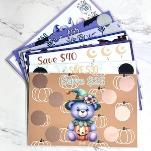 A5 Halloween Savings Challenge|Set of 8 |Save 350|Budgeting System |Cash Stuffing |Sinking Funds|Halloween Challenge|Holiday Savings
