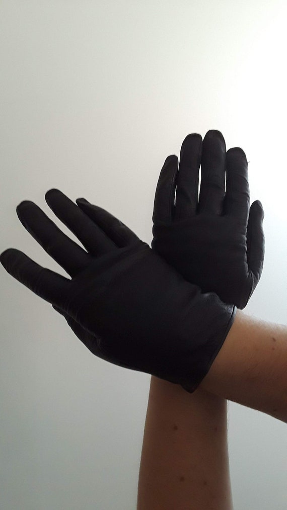 Midnight blue '50's kid gloves