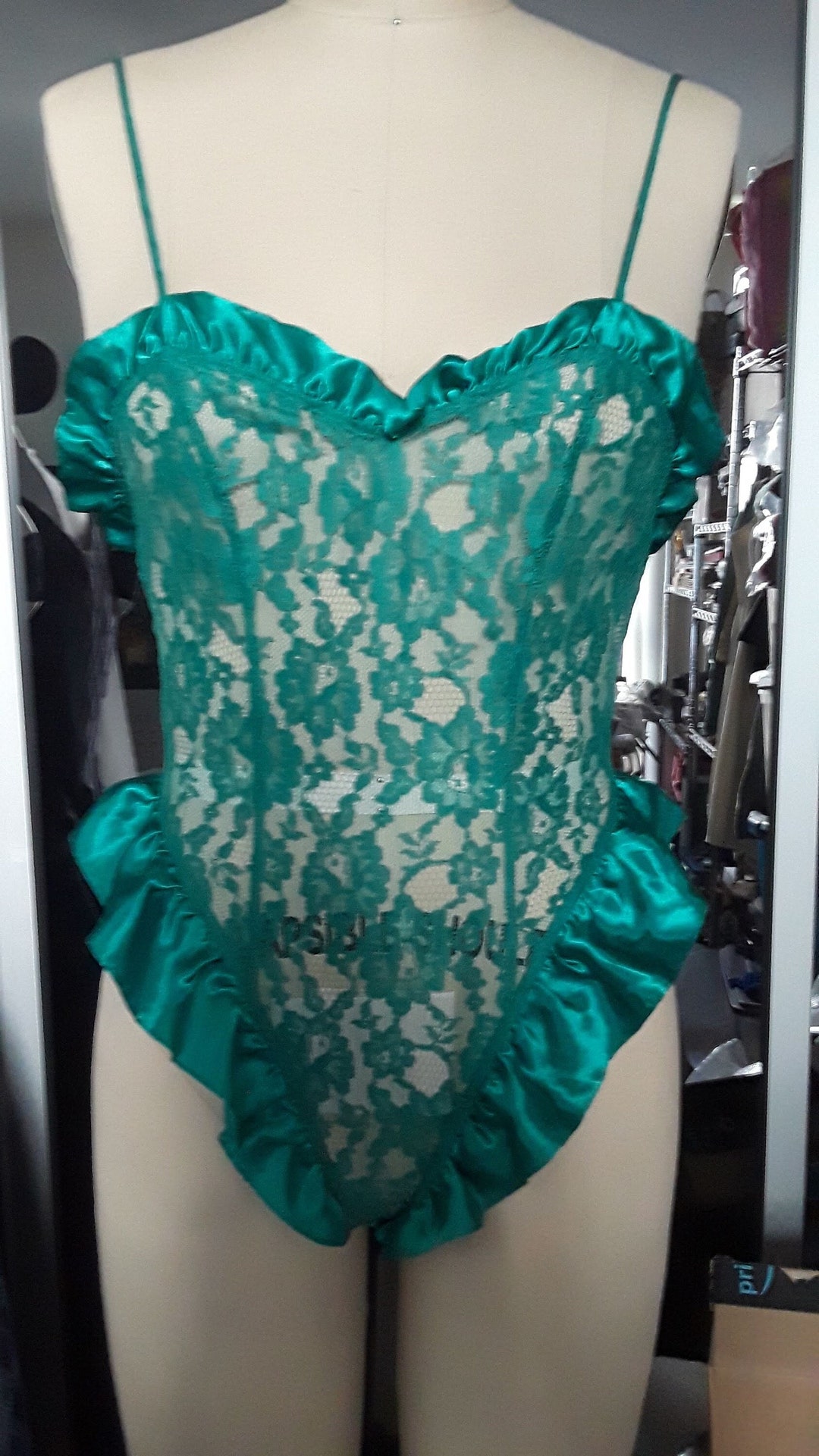 VS Satin Floral Teddy - Medium main image 1