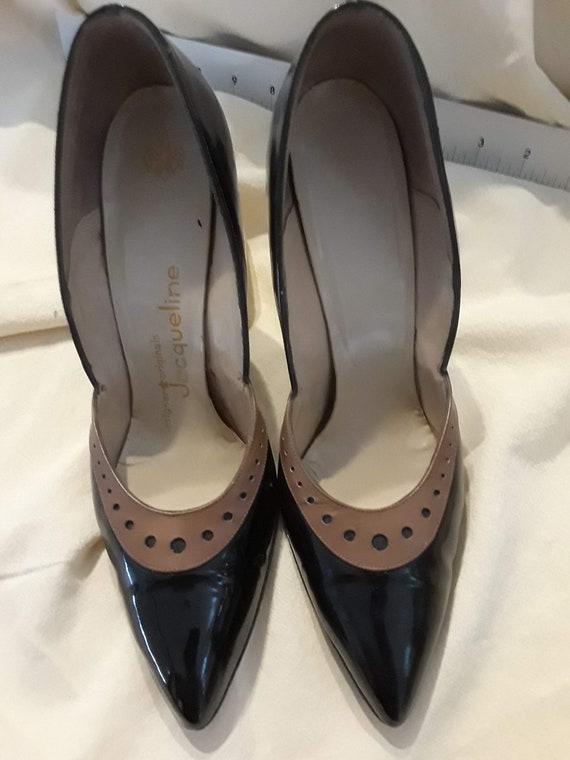 early '60's brown/black spectator heels