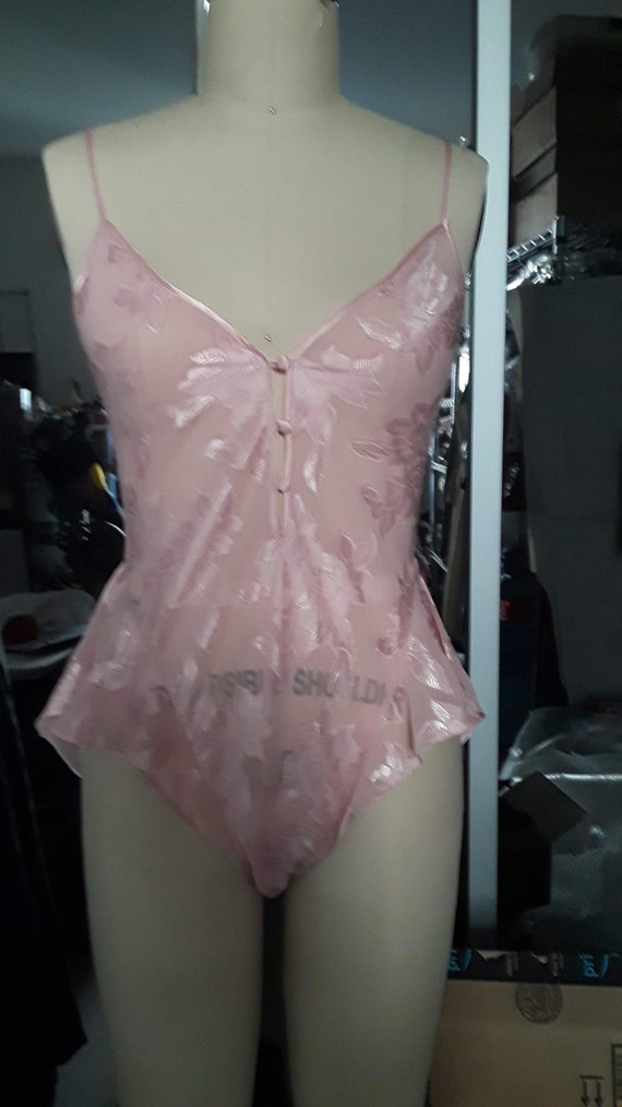 Peachy pink teddy size small