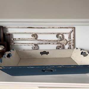 Grande bandeja de lavanderia holandesa antiga de madeira - Mangelbak