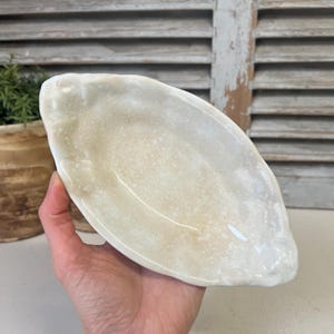 Small antique stained ironstone dish Petrus Regout Maastricht - Dutch ironstone wellington dish
