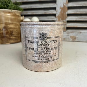 1x Antieke Frank Cooper Seville-marmeladepot van 2 lb - Engelse reclamepot - Engelse marmeladepot van ijzersteen - marmeladepot