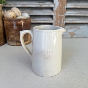 Small vintage ironstone jug Dudson - antique ironstone creamer jug