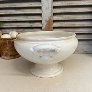 Antique ironstone tureen Boch Freres - ironstone soupiere - ironstone serving dish