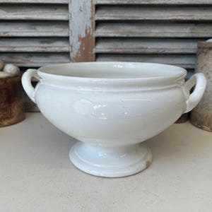 Dutch antique ironstone tureen Societe Ceramique Maestricht - ironstone soupiere - ironstone serving dish