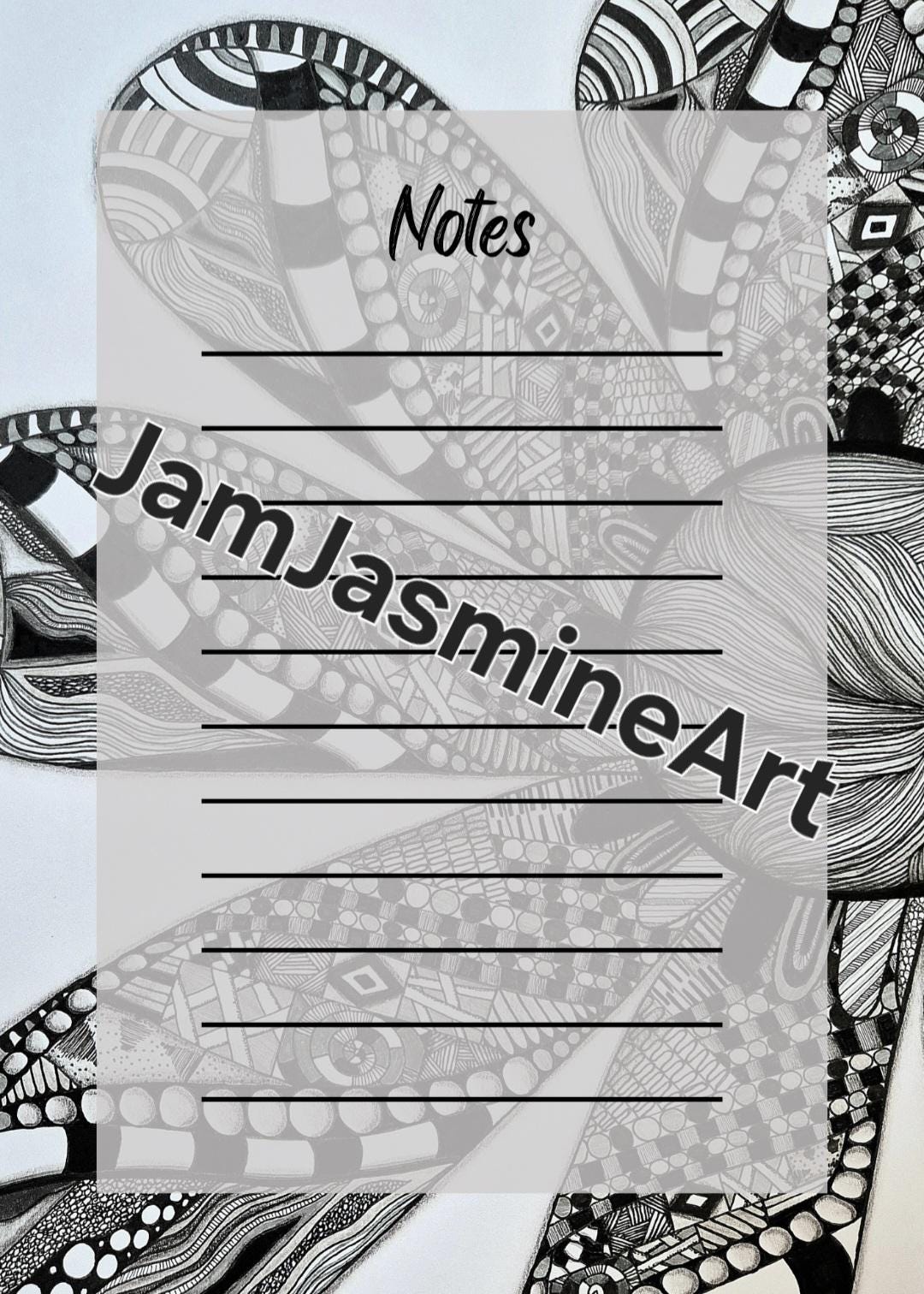 Art Notes Layout Abstract Art Notes Page - Digital Download - Etsy UK