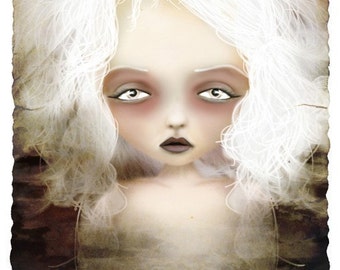 Jessica von Braun /'Golden Fawn/' Artists Trading Card Sized Print Mini fine Art Print ACEOATC Lowbrow Artwork