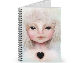 Darkheart Journal - Art by Jessica von Braun - Spiral Notebook - Ruled Line