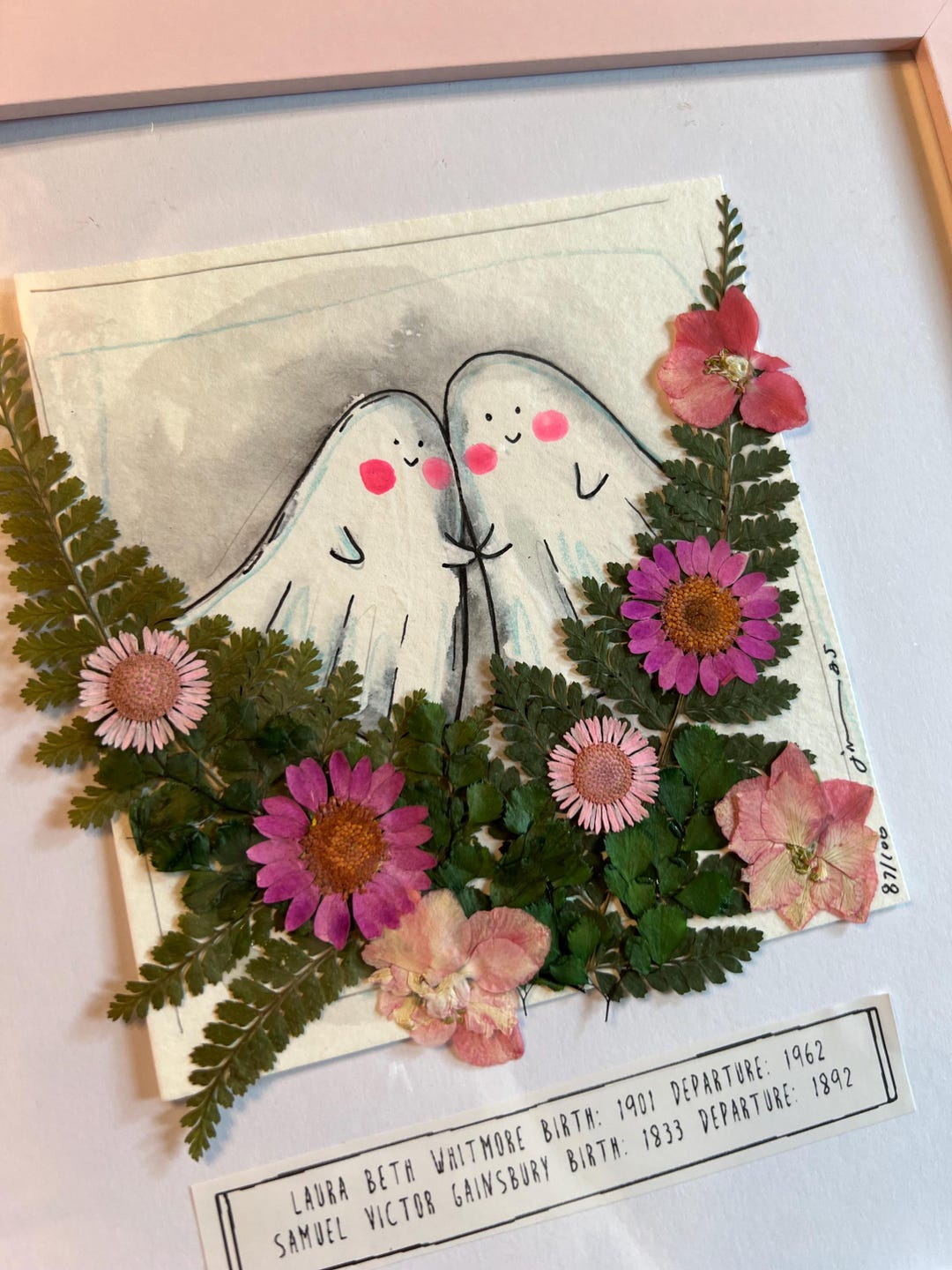 Original Painting - Adoptable Ghost Pair - by Jessica Von Braun - 8x8 ...