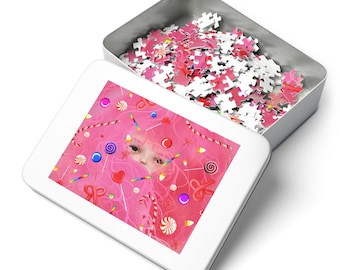 Hair Puzzle Original Artwork by Jessica von Braun - Matching tin box - Jigsaw Puzzle (30, 110, 252, 500,1000)