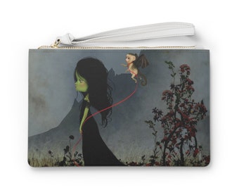 The Wicked Witch of the West - Elphaba - Art bag by Jessica von Braun - Vegan bag - Money Bag - Change Purse - Wizard of Oz