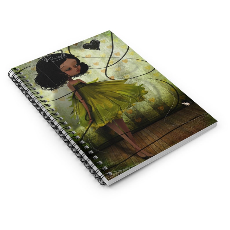 Little Princess Journal Art by Jessica von Braun Spiral Notebook Ruled Line Fairy Tale Fantasy Artwork image 4