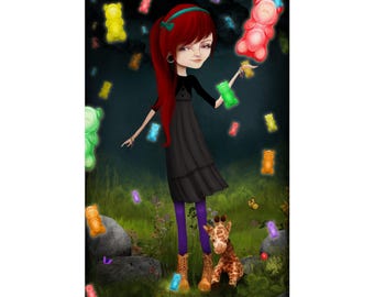 Em - Poster - Matte Vertical Posters - Multi Sized - Fine Art Print - Jessica von Braun