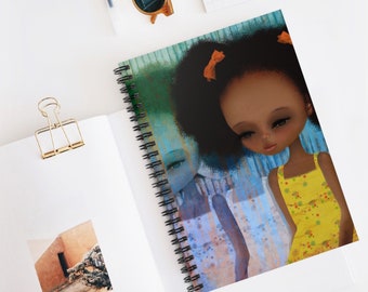 Deja Vu Journal - Art by Jessica von Braun - Spiral Notebook - Ruled Line