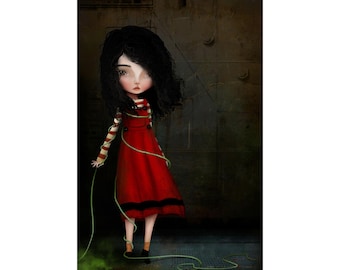 Miette - Poster - Matte Vertical Posters - Multi Sized - Fine Art Print - Jessica von Braun - City of Lost Children