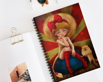 Ferocious Journal - Art by Jessica von Braun - Spiral Notebook - Ruled Line