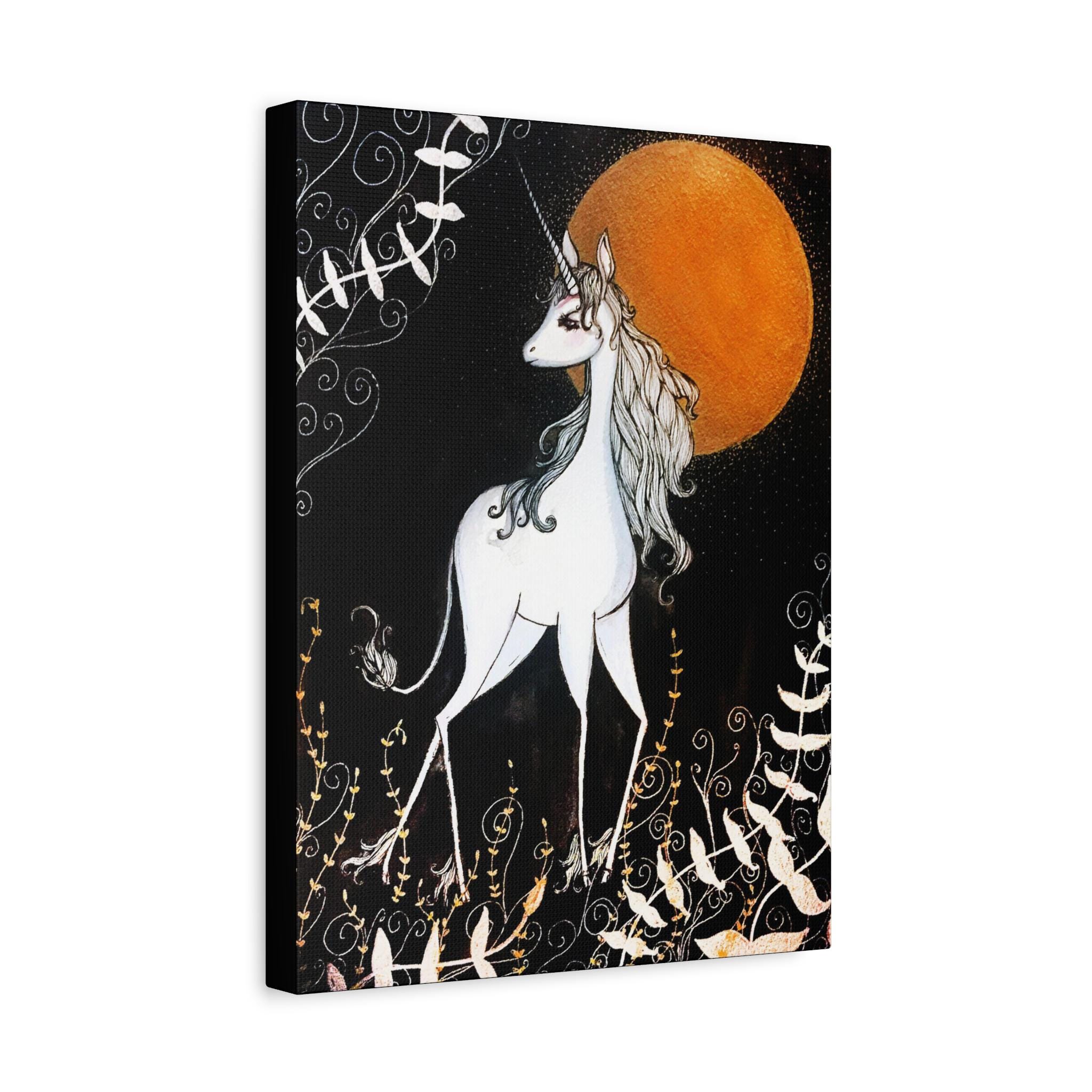 The Last Unicorn Canvas Print - Gallery Wrap Canvas - Lowbrow Fine