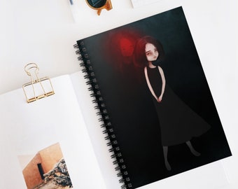 Love Journal - Art by Jessica von Braun - Spiral Notebook - Ruled Line - Fairy Tale Fantasy Artwork - Emotions Series