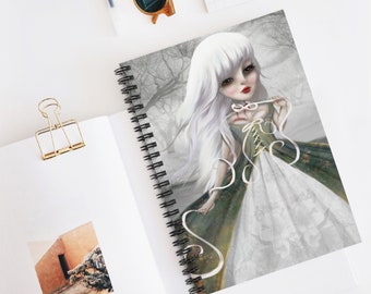 Jeanne Journal - Art by Jessica von Braun - Spiral Notebook - Ruled Line