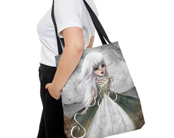 Jeannee Purse - Tote Bag - By Jessica von Braun - Three Sizes - The girl with the Ribbon - Marie Antoinette