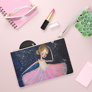 Juneau Dances Clutch - Art bag by Jessica von Braun - Vegan bag - Money Bag - Change Purse