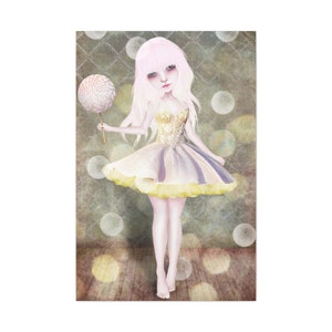 Sugarplum Fairy Gallery Wrap Canvas print - Fine Art print by Jessica von Braun - Pop Lowbrow Art - Professional Canvas Art