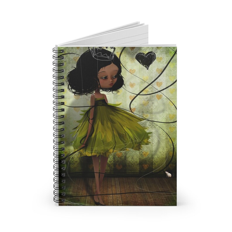 Little Princess Journal Art by Jessica von Braun Spiral Notebook Ruled Line Fairy Tale Fantasy Artwork image 3