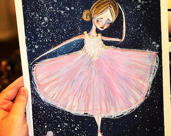 Original Painting - 'Juneau Dances’ original Gouache and watercolor ink art by Jessica von Braun - 9x12” - OOAK