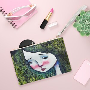 Lucrezia Clutch - Art bag by Jessica von Braun - Vegan bag - Money Bag - Change Purse