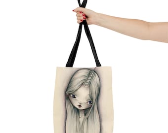 The Last Unicorn Purse - Tote Bag - By Jessica von Braun - Three Sizes - Little Girl - Fairy Tale Fantasy Art bag - Lady Amalthea