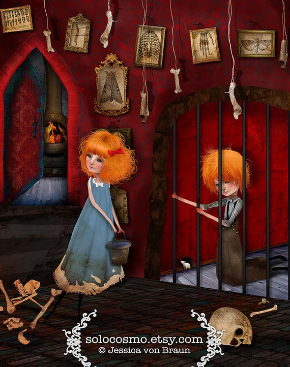 Fairy Tales Hansel and Gretel Print