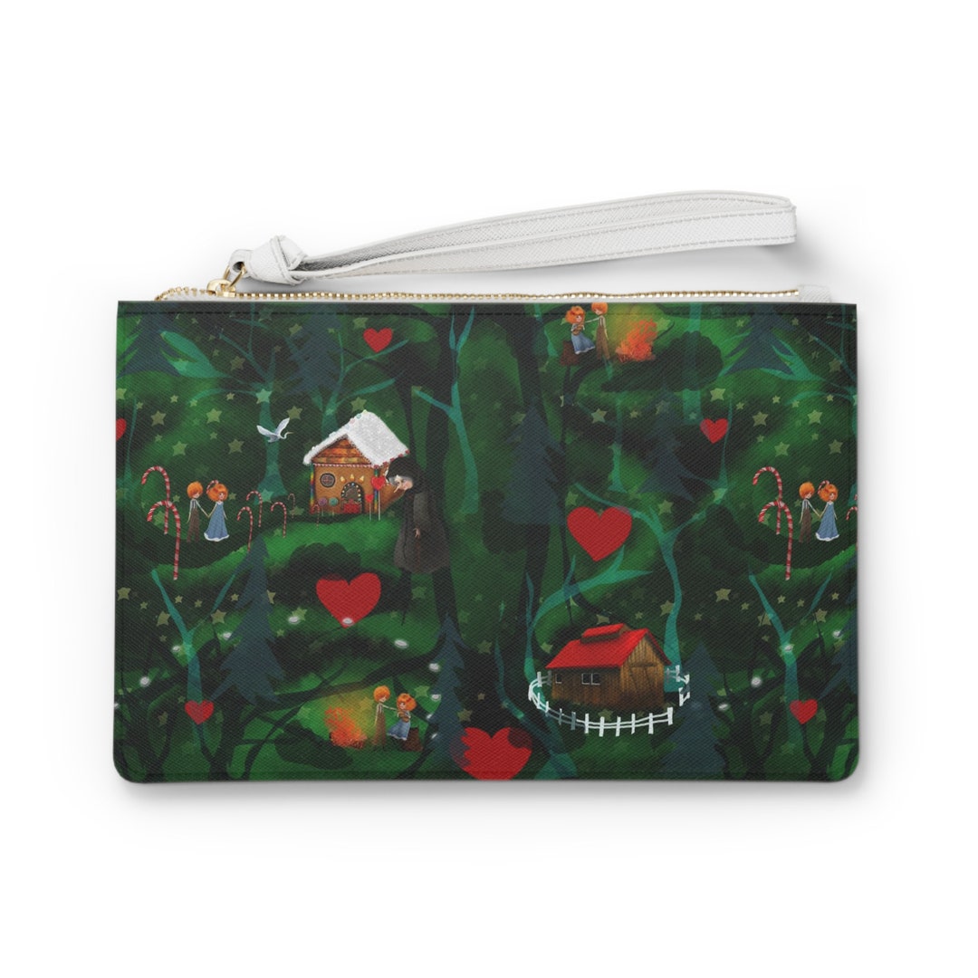 Hansel and Gretel Clutch Bag Candy Print Nursery Rhyme Etsy
