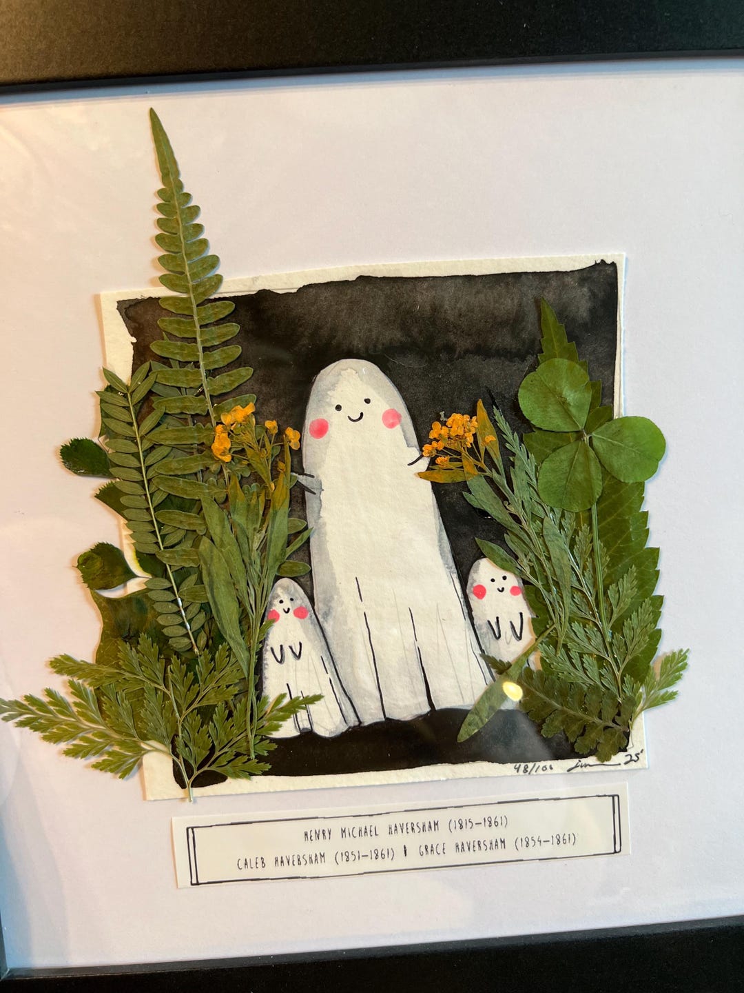 Original Painting - Adoptable Ghost Family - by Jessica Von Braun - 8x8 ...