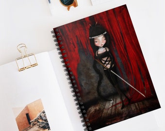 Jade Journal - Art by Jessica von Braun - Spiral Notebook - Ruled Line