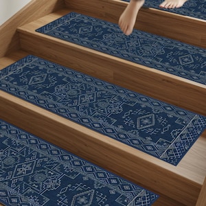 Personalized Thin Non-Slip Stylish Stair Runner Rug, Kilim Design Rug, Washable Modern Area Carpet.