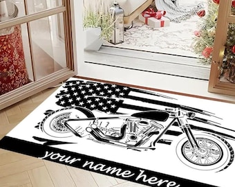 Gepersonaliseerde vloerkleed, custom motortapijt, wasbaar antislipdecor