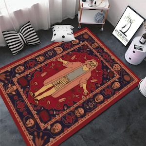 "The Big Lebowski-Teppich: ""The Dude"" Kultiges Charakterdesign, waschbares, rutschfestes Geschenk für Filmfans."