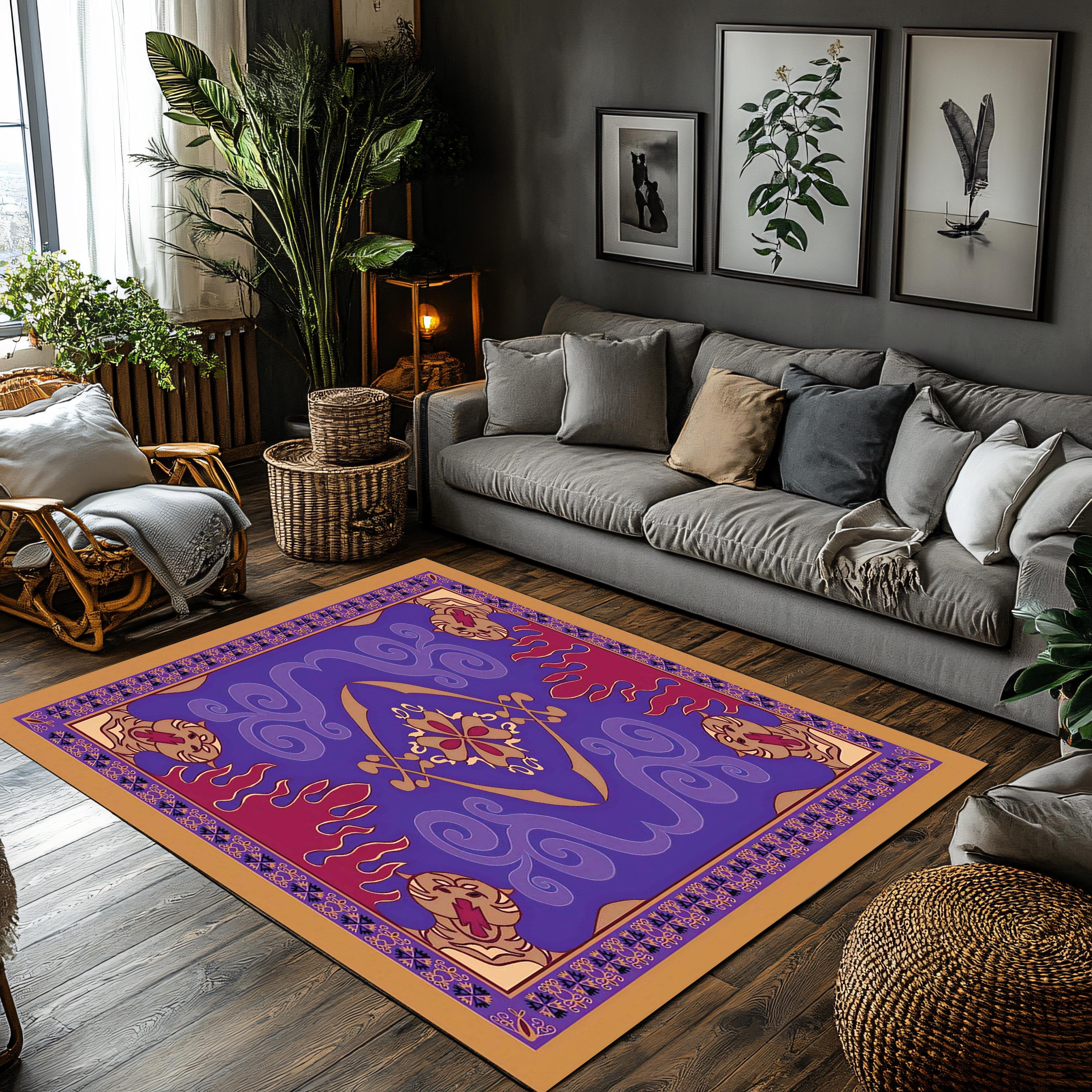 Aladdin Magic Rug, Washable Kids Room Rug, Vibrant Fairytale