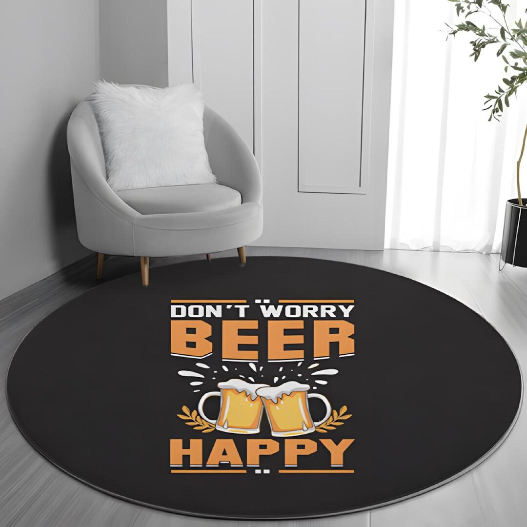 Custom Beer Rug Personalized Rug, Low Profile Non Slip Bar Mat, Washable Beer Kitchen ...
