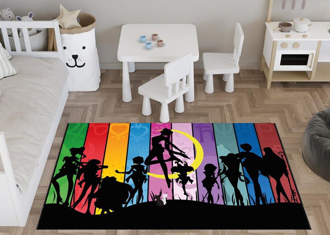 Custom Dancing Shadow Art Rug, Personalized Colorful Floor Mat, 10 ...