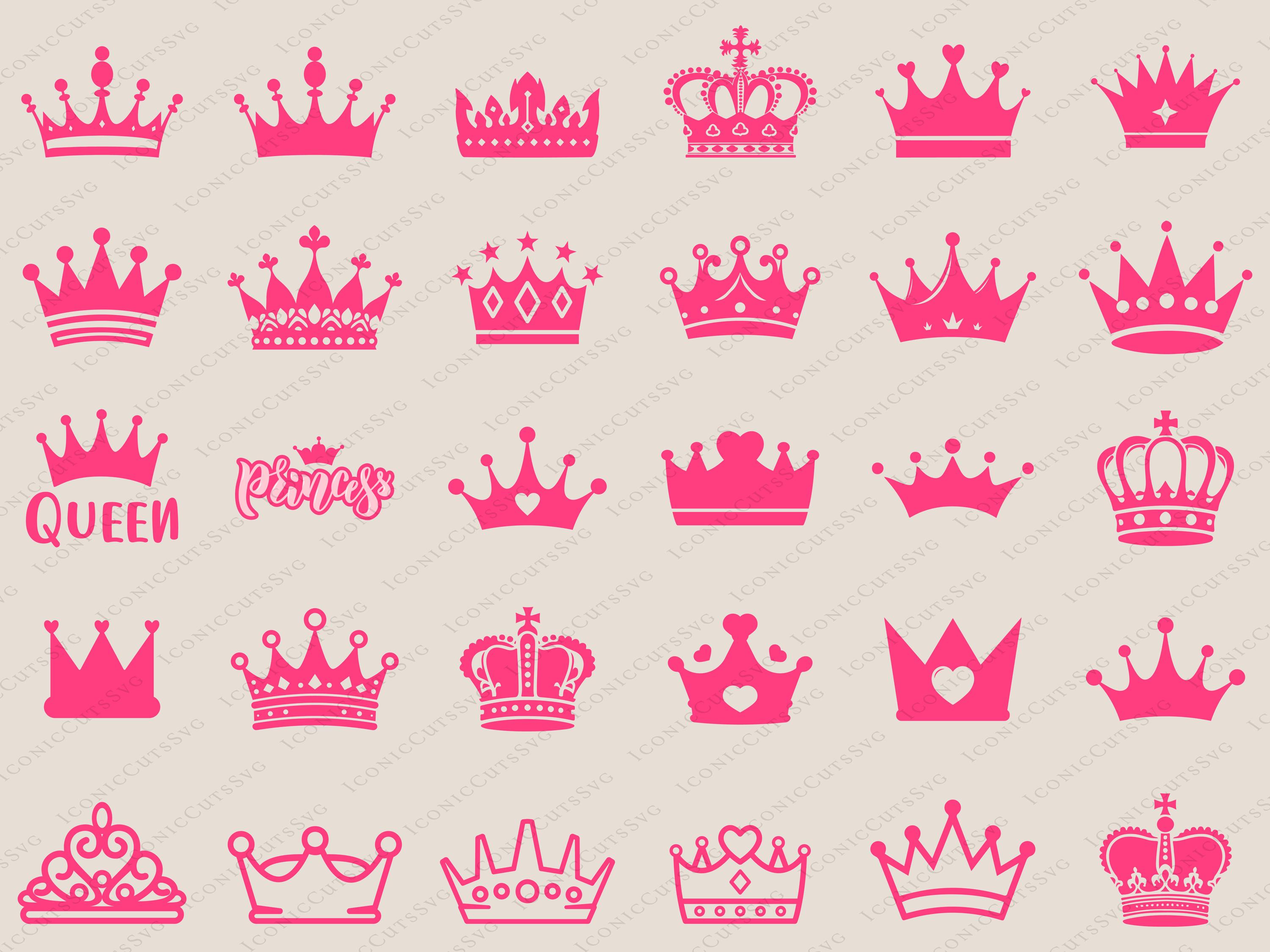 Royal Crown SVG File, King Crown SVG, Queen Crown SVG, Princess Tiara Svg, File for Cricut, For Silhouette, Cut File, Dxf, Png, Svg